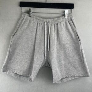 American Apparel California Fleece Gray Classic Sweat Shorts Mens M Pocket Logo